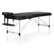 ModernHome Portable 2-Section Aluminum Massage Table with Carry Case, Black