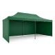 Plonos Garden Pavilion with 3 Walls 3x6m Green