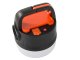 LED camping lantern with rechargeable battery, USB, solar charging, remote, hook