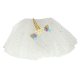 Kids Unicorn Carnival Costume: Headband & Tulle Skirt, 3-6 Years, White