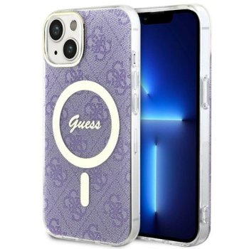 Apple iPhone 14 Plus 6.7'' Guess 4G MagSafe Case Cover (GUHMP14MH4STU), Purple