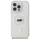 Karl Lagerfeld iPhone 16 Pro Case IML Metal Karl Head MagSafe, White