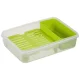 Food Container Emsa Clip&Go Brunchbox 518099, 1.2 L, Transparent/Green