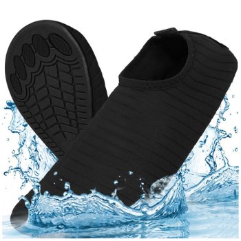 Quick-Drying Water Shoes Trizand Size 36 Anti-Slip, Black