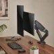 Dual Monitor Spring-Assisted Desk Mount 17\"-32\" Black
