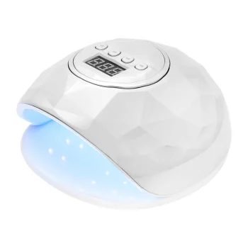 Activeshop Shiny 86W UV/LED Nail Lamp, White/Silver Pearl