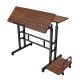Maclean Mobile Ergonomic Desk, Black, 80x60cm, MC-124 B