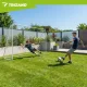 Kids Metal Soccer Goal Trizand 213x150x90 cm Backyard Net, white
