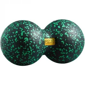 4Fizjo Double Massage Ball EPP 12 cm, Black/Green