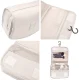 Travel toiletry bag with roll-up design, grey