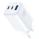 3mk Hyper GaN Charger 65W USB-C USB-A - White