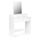 Modern Makeup Vanity Table with Large Mirror and Drawers ModernHome, White