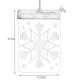 Malatec 3D LED Window Decoration - Snowflake, Warm White