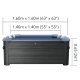 Mspa Sapphire F-SA063W Inflatable SPA Pool, 6 Person