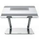 Nillkin ProDesk Adjustable Laptop Stand, Ergonomic Aluminum Riser for Desk, Silver