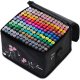 Nukido Dual Tip Alcohol Art Markers 168-Piece Set with Case NK-914