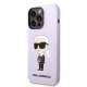 Karl Lagerfeld Silicone Ikonik Case for iPhone 14 Pro Max, Purple