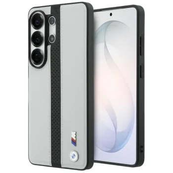 BMW M Perforated Stripe Logo MagSafe Case for Samsung Galaxy S26 Ultra, Gray