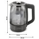 Berdsen BD-711 Electric Glass Kettle 1.7L with Temperature Control