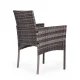 MultiGarden Garden Furniture Set, 2 Chairs and Table, Grey