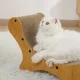 Cardboard Cat Scratcher Lounge Bed, 78 x 45 x 25 cm, Brown
