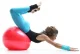 Gymnastic Exercise Ball with Pump 65cm, Red