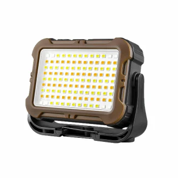 Multifunctional LED Solar Floodlight with Power Bank, Brown