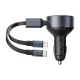 Car Charger Vention FFOB0 60W USB-C Lightning
