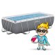 Bestway 56442 Frame Pool 404 x 201 x 100 cm with Pump and Accessories
