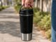 Thermal Mug with Suction Cup and Handle, 500ml, Black/Silver