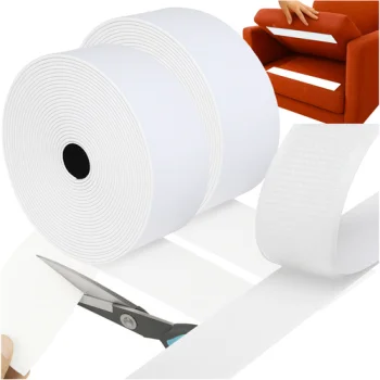 Ruhhy Self-Adhesive Hook and Loop Tape 5m x 5cm, White