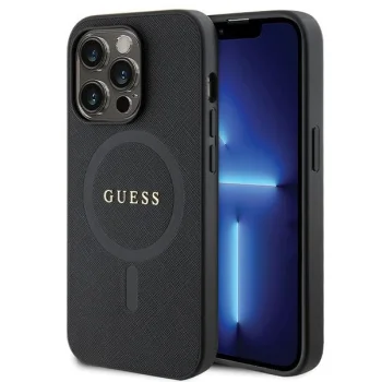 Guess iPhone 14 Pro Case Saffiano MagSafe, Black