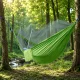 Green Double Camping Hammock with Mosquito Net (250x140 cm, 150 kg)