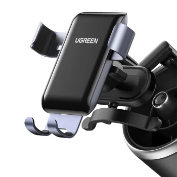 Ugreen LP274 Gravity Car Phone Holder for Round Air Vents - Gray