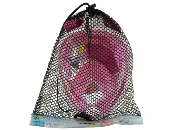 Foldable Full-Face Snorkeling Mask, S/M, Pink