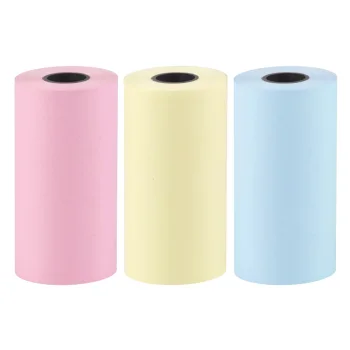 Colorful Paper Rolls for HURC9 Mini Thermal Printer, 3 pcs.