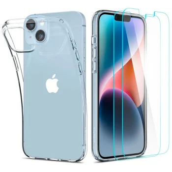 Spigen Crystal Pack Protection Set for iPhone 14 Plus - Clear