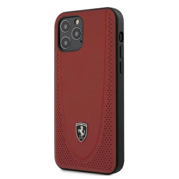 Ferrari iPhone 12 / 12 Pro Case Off Track Perforated, Red