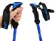 Foldable Adjustable Trekking Poles, Blue