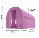 Dārza siltumnīca tunelis Plonos 2x3m (6m2), Rozā