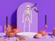 Human Skeleton Hanging 40Cm Halloween Decoration Artificial