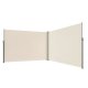 Retractable Corner Side Awning LUARO Patio Privacy Screen 181 x 620 cm, Beige