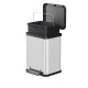 Hailo Öko Uno Plus M Pedal Bin, 17 L, Silver/Black