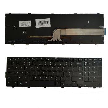 Dell Inspiron 5558 / 3558 / 5758 Keyboard with Backlight (US), Black