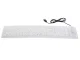 White silicone rubber keyboard with USB and numeric keypad