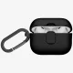 Ausinių dėklas Uniq Clyde, skirtas AirPods Pro 3, juodas ir pilkas