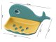 Whale-Shaped Soap Dish with Water Drain (Assorted Colors)