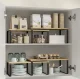 Ruhhy 25661 Bamboo Kitchen Shelves, 2 pcs