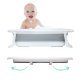 Детская складная ванночка с подушкой Nicekids, Серый/Белый | Folding Baby...