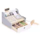 Ecotoys Wooden Kids Cash Register with Scanner and Money